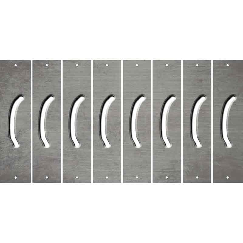 Gray Oil Rubbed Cut Fun Strips (Set of 8) )