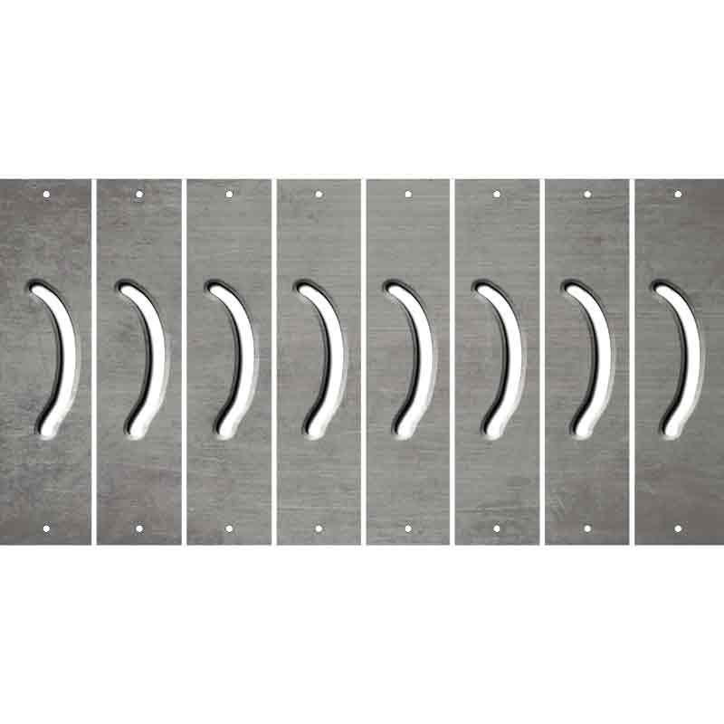 Gray Oil Rubbed Cut Fun Strips (Set of 8) 2ND AMENDMENT