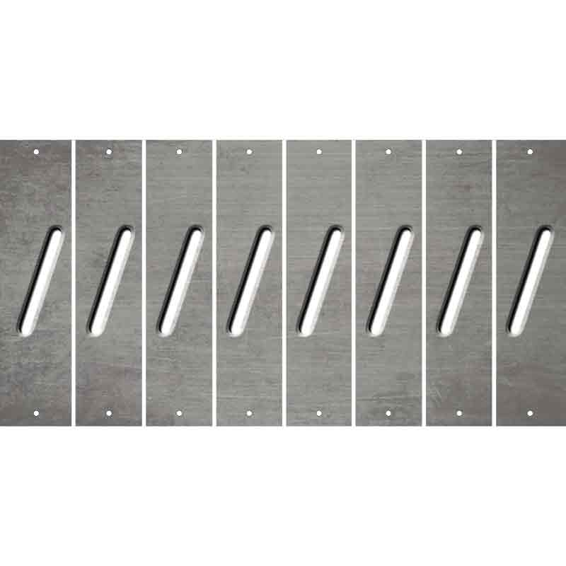 Gray Oil Rubbed Cut Fun Strips (Set of 8)