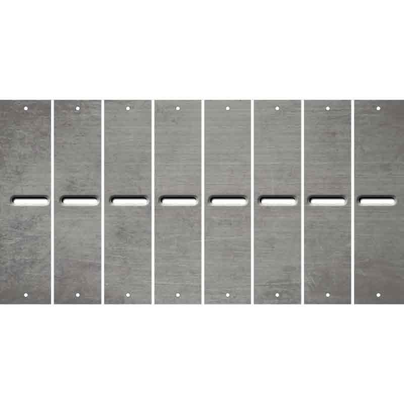 Gray Oil Rubbed Cut Fun Strips (Set of 8) /
