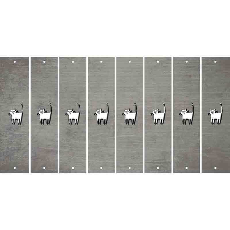 Gray Oil Rubbed Cut Fun Strips (Set of 8) CAT
