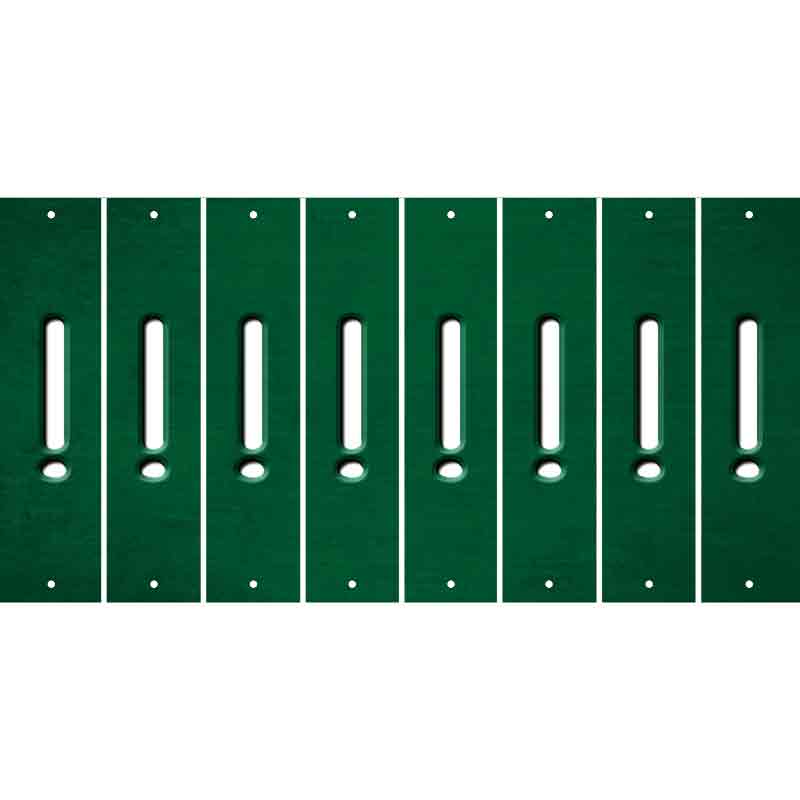 Green Oil Rubbed Cut Fun Strips (Set of 8) &