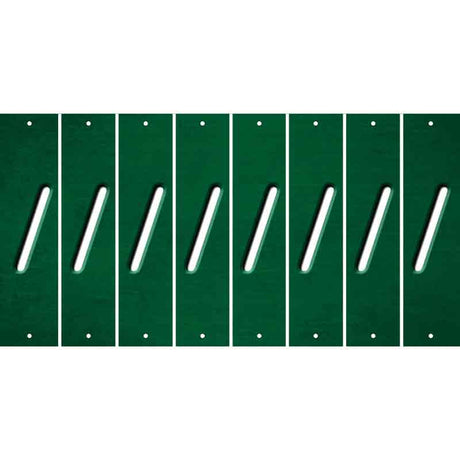 Green Oil Rubbed Cut Fun Strips (Set of 8)