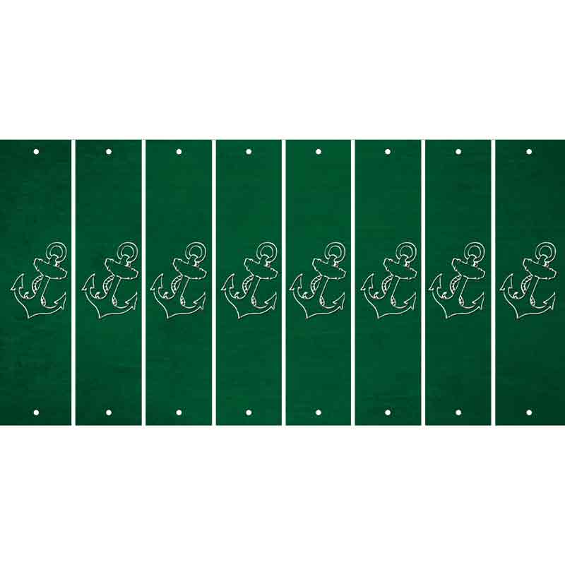 Green Oil Rubbed Cut Fun Strips (Set of 8) BABY BOY