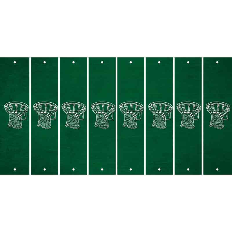 Green Oil Rubbed Cut Fun Strips (Set of 8) BAT