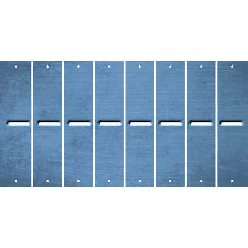 Light Blue Oil Rubbed Cut Fun Strips (Set of 8) /