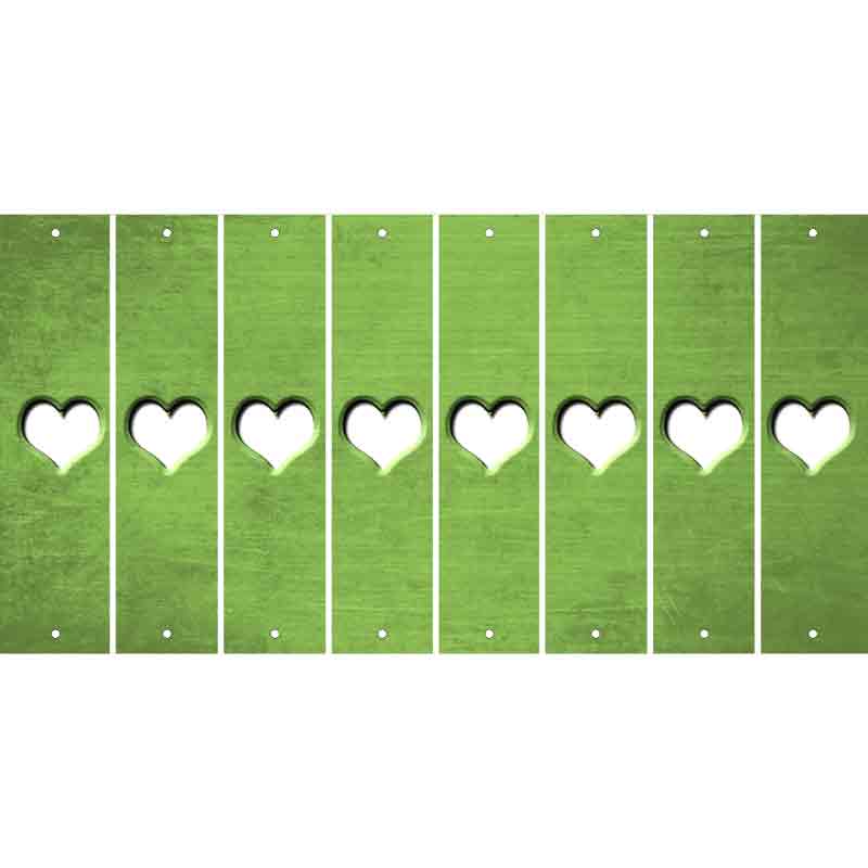 Lime Green Oil Rubbed Cut Fun Strips (Set of 8) ?
