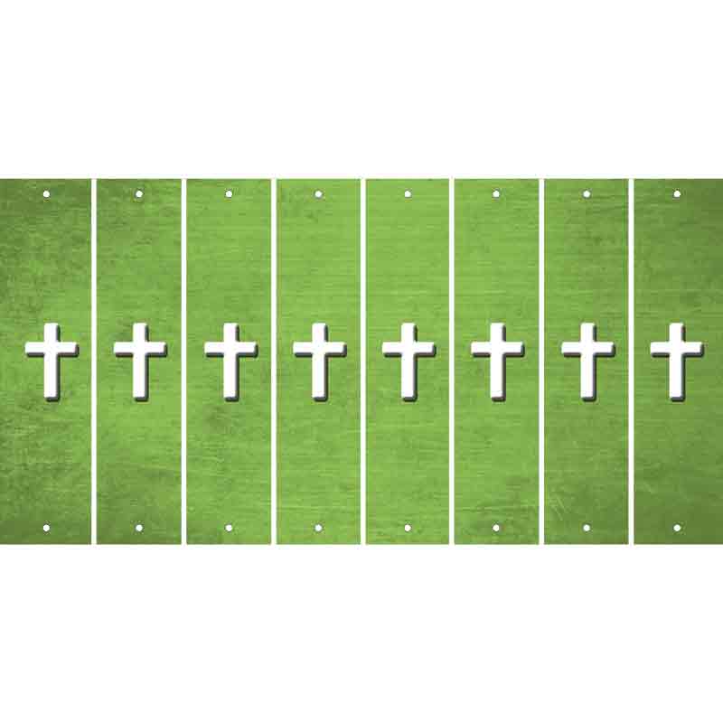 Lime Green Oil Rubbed Cut Fun Strips (Set of 8) CROSS