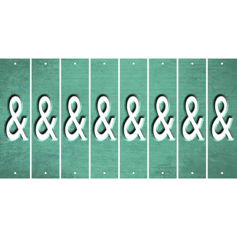 Mint Oil Rubbed Cut Fun Strips (Set of 8) HEART