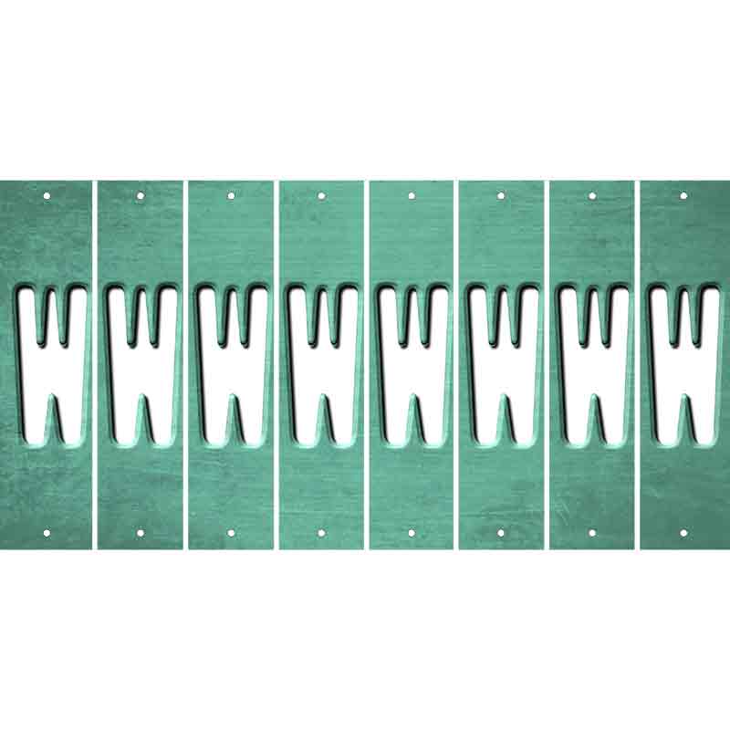 Mint Oil Rubbed Cut Fun Strips (Set of 8) X