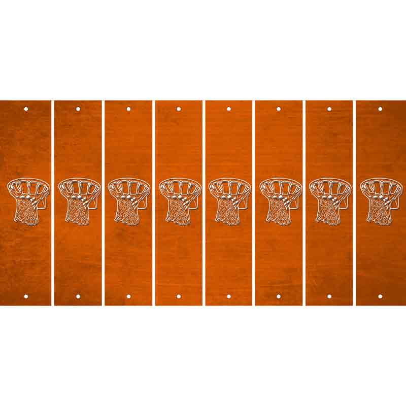 Orange Oil Rubbed Cut Fun Strips (Set of 8) BAT