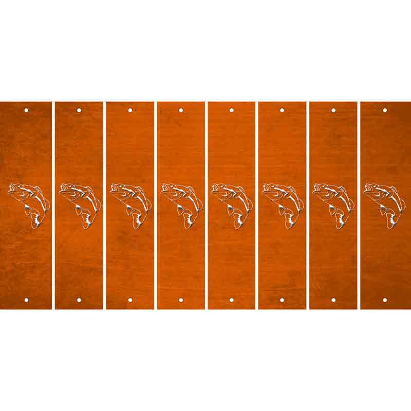 Orange Oil Rubbed Cut Fun Strips (Set of 8)