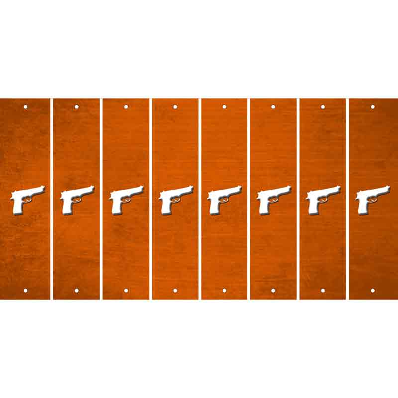 Orange Oil Rubbed Cut Fun Strips (Set of 8)