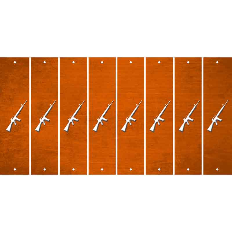 Orange Oil Rubbed Cut Fun Strips (Set of 8) M16 RIFLE
