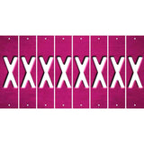 Pink Oil Rubbed Cut Fun Strips (Set of 8)