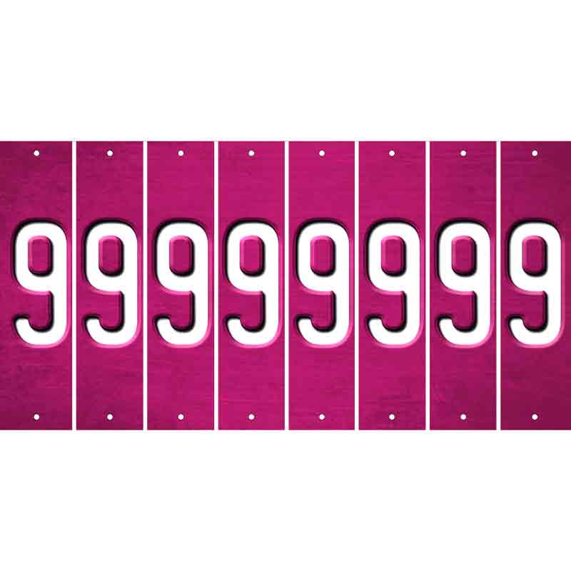 Pink Oil Rubbed Cut Fun Strips (Set of 8) BLANK