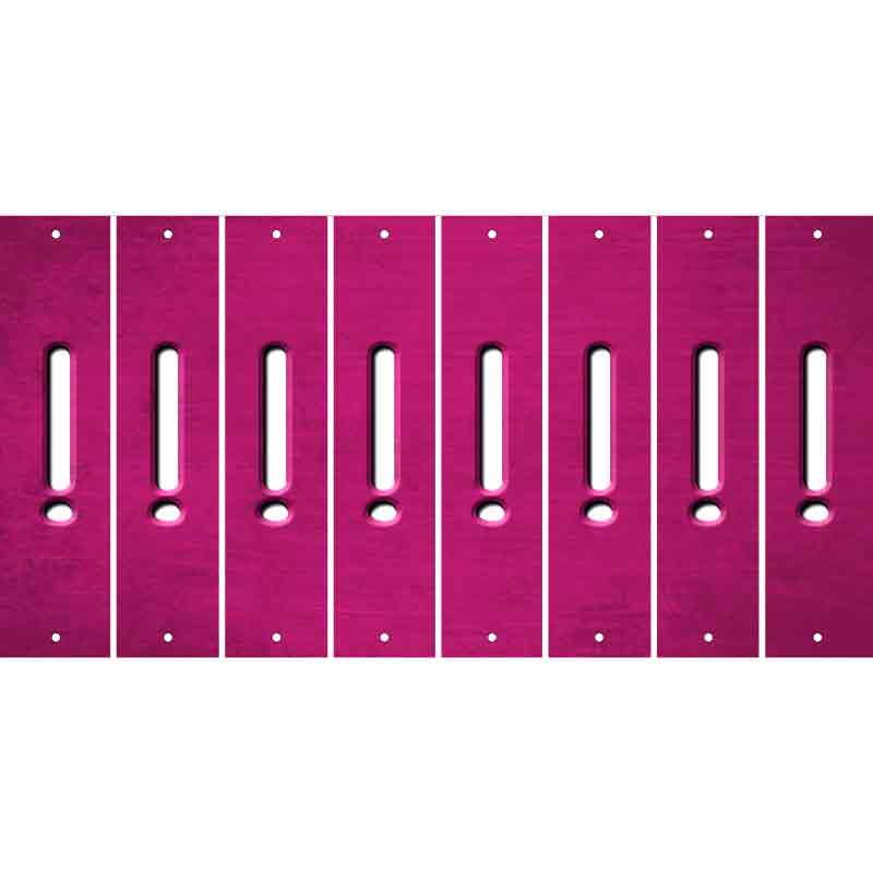 Pink Oil Rubbed Cut Fun Strips (Set of 8)