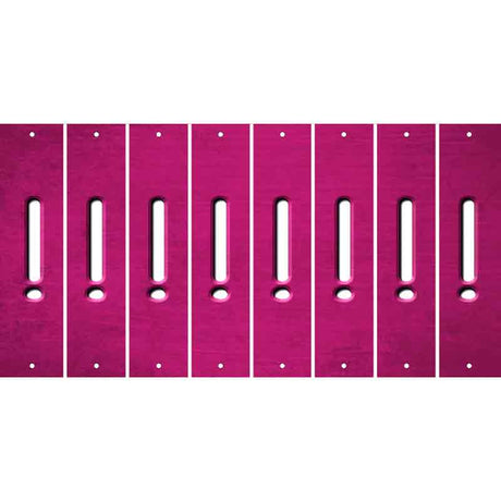 Pink Oil Rubbed Cut Fun Strips (Set of 8)