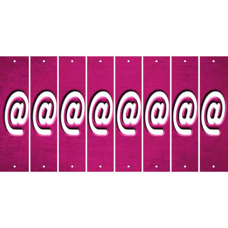 Pink Oil Rubbed Cut Fun Strips (Set of 8) !