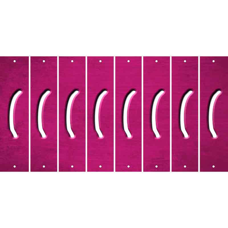 Pink Oil Rubbed Cut Fun Strips (Set of 8)