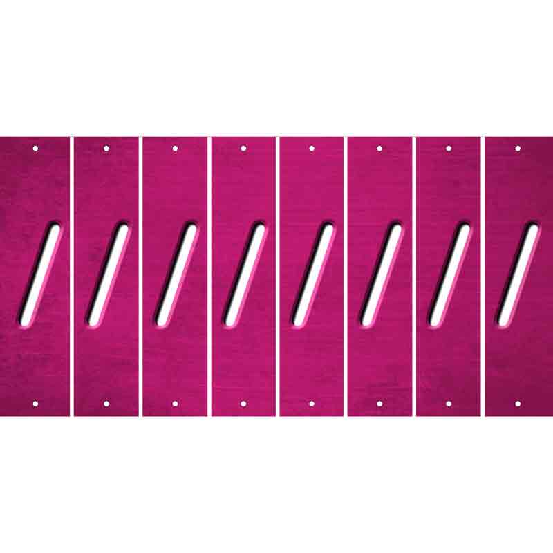 Pink Oil Rubbed Cut Fun Strips (Set of 8)