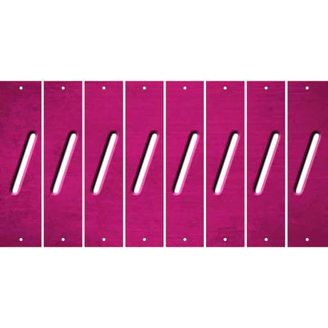 Pink Oil Rubbed Cut Fun Strips (Set of 8)