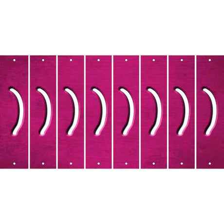 Pink Oil Rubbed Cut Fun Strips (Set of 8)