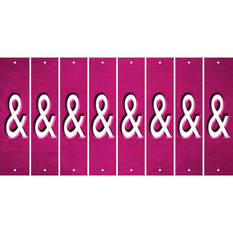 Pink Oil Rubbed Cut Fun Strips (Set of 8)