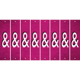 Pink Oil Rubbed Cut Fun Strips (Set of 8)