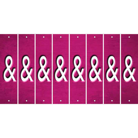 Pink Oil Rubbed Cut Fun Strips (Set of 8)