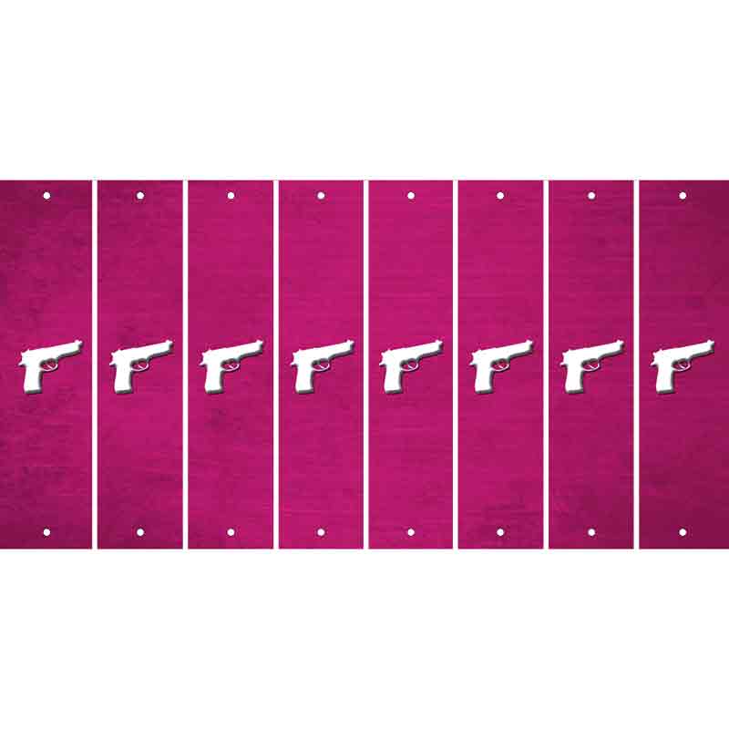 Pink Oil Rubbed Cut Fun Strips (Set of 8)