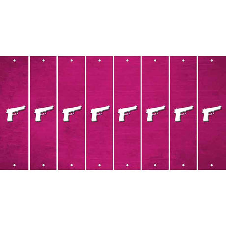 Pink Oil Rubbed Cut Fun Strips (Set of 8)