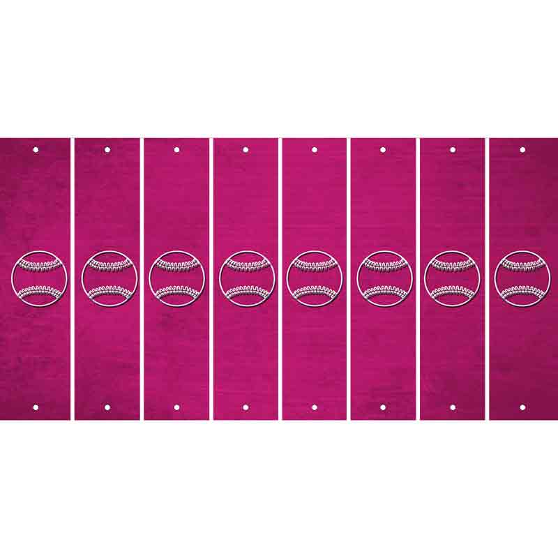 Pink Oil Rubbed Cut Fun Strips (Set of 8)