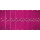 Pink Oil Rubbed Cut Fun Strips (Set of 8)