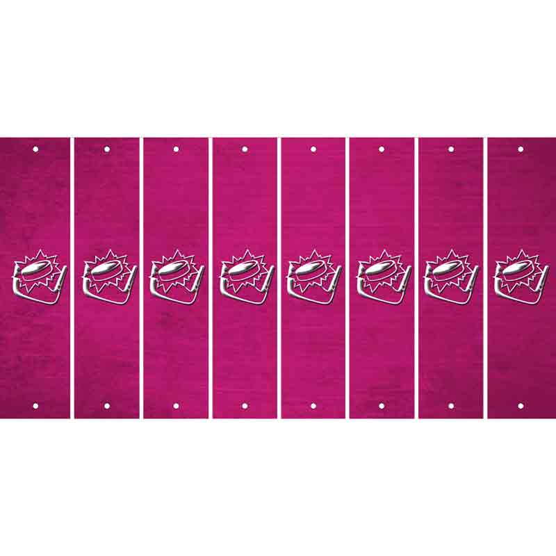 Pink Oil Rubbed Cut Fun Strips (Set of 8)