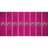 Pink Oil Rubbed Cut Fun Strips (Set of 8)