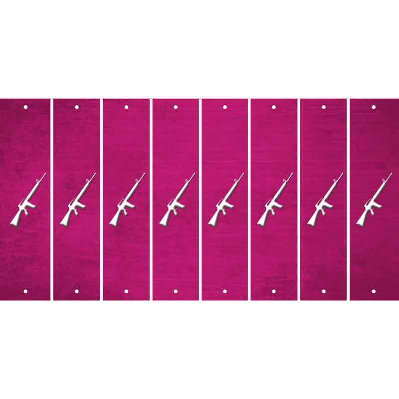 Pink Oil Rubbed Cut Fun Strips (Set of 8)