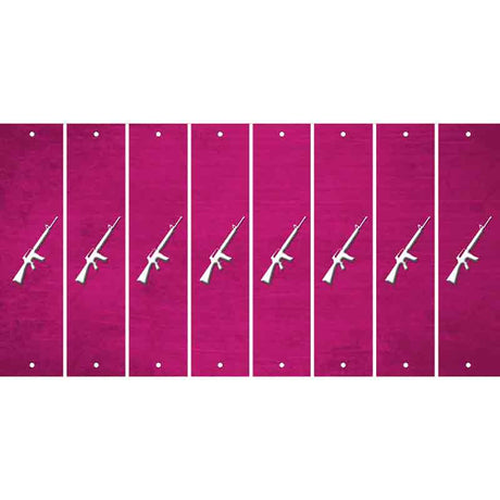 Pink Oil Rubbed Cut Fun Strips (Set of 8)