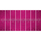 Pink Oil Rubbed Cut Fun Strips (Set of 8)