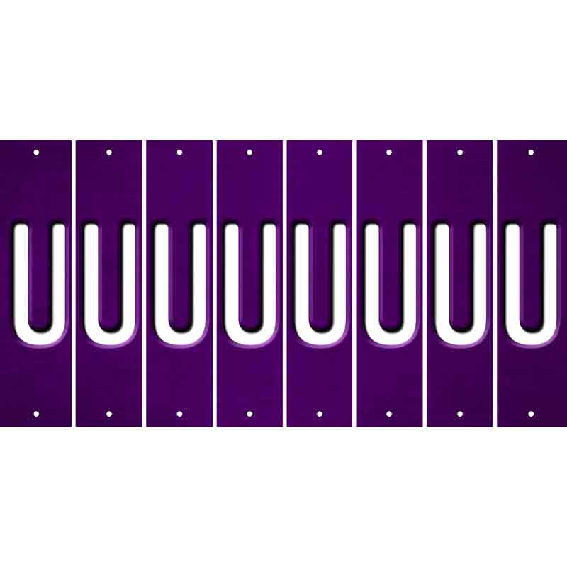 Purple Oil Rubbed Cut Fun Strips (Set of 8) V