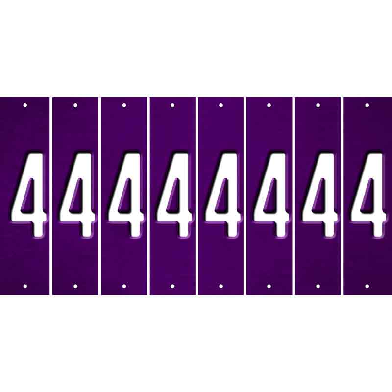 Purple Oil Rubbed Cut Fun Strips (Set of 8) 5