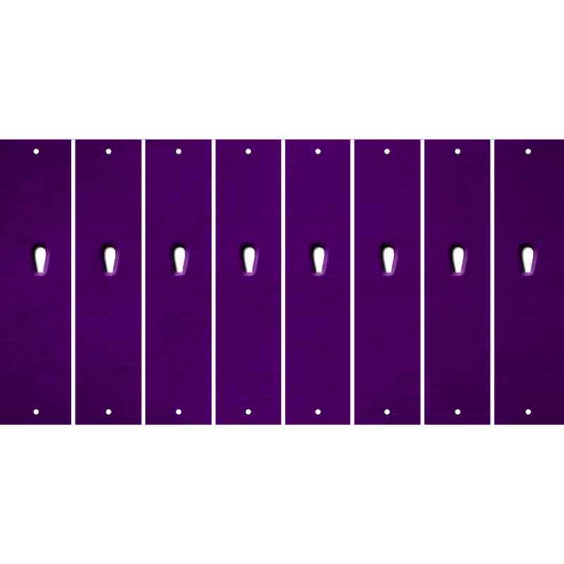 Purple Oil Rubbed Cut Fun Strips (Set of 8)