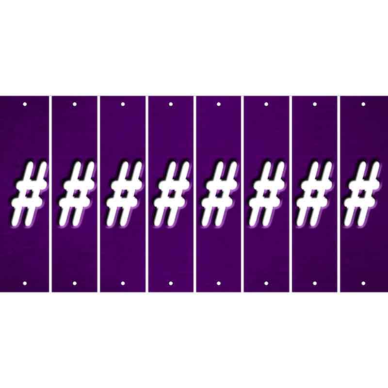 Purple Oil Rubbed Cut Fun Strips (Set of 8) @