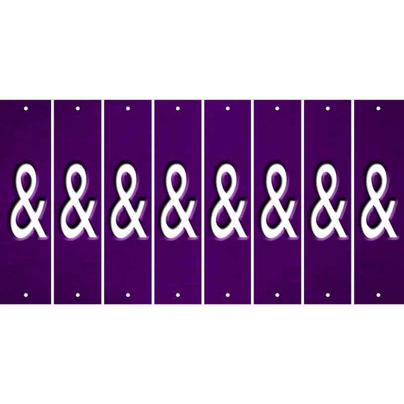 Purple Oil Rubbed Cut Fun Strips (Set of 8)