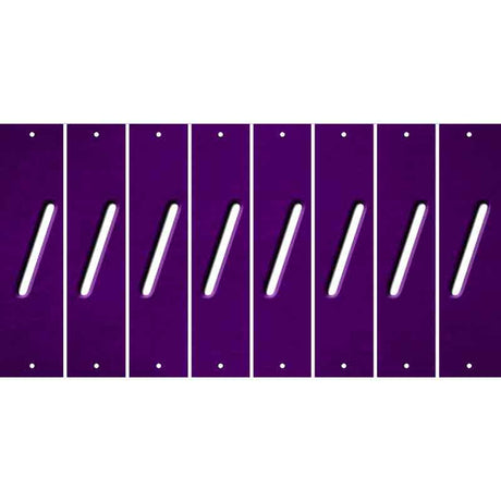 Purple Oil Rubbed Cut Fun Strips (Set of 8)