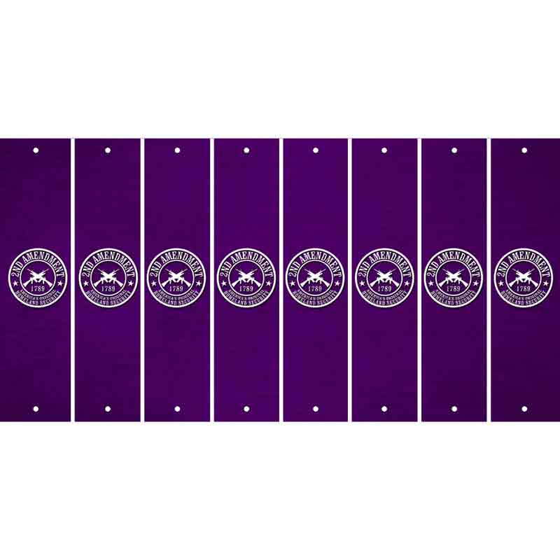 Purple Oil Rubbed Cut Fun Strips (Set of 8)