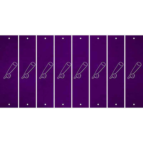 Purple Oil Rubbed Cut Fun Strips (Set of 8)