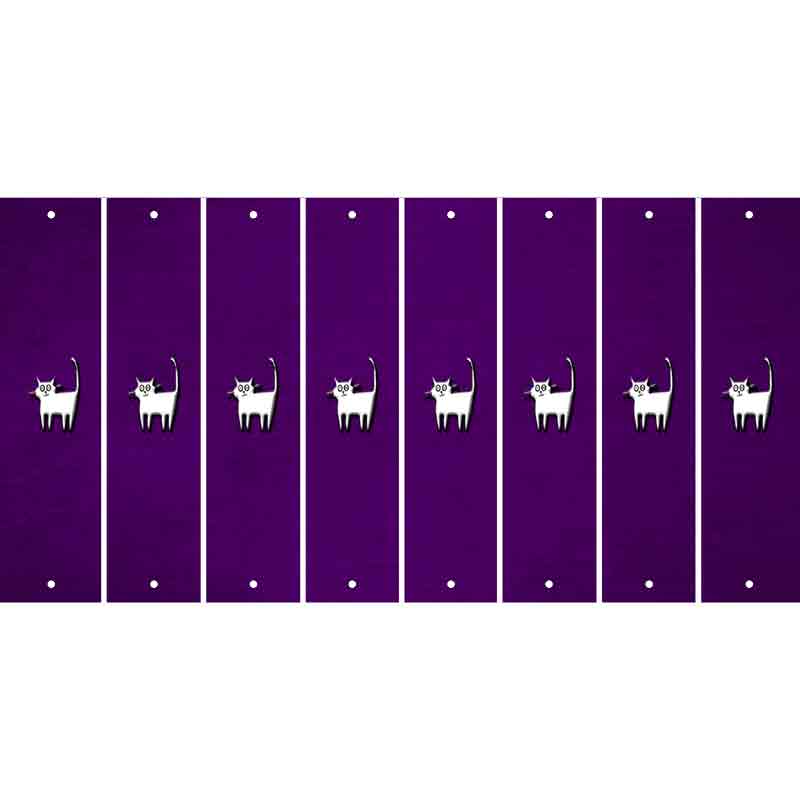 Purple Oil Rubbed Cut Fun Strips (Set of 8)