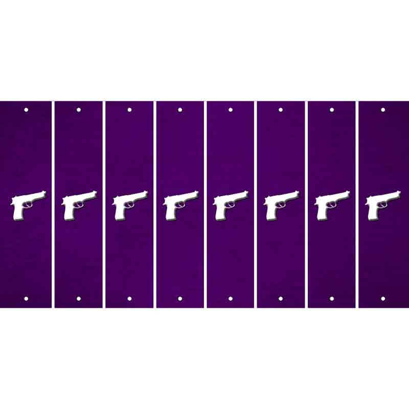 Purple Oil Rubbed Cut Fun Strips (Set of 8)