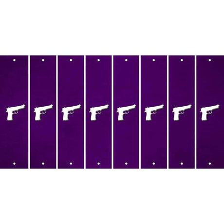 Purple Oil Rubbed Cut Fun Strips (Set of 8)